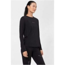 Moteriški marškinėliai nuo vėjo Super.Natural Windbreaker LS, juodi