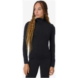 Moteriški merino vilnos termo marškinėliai super.natural, juodi