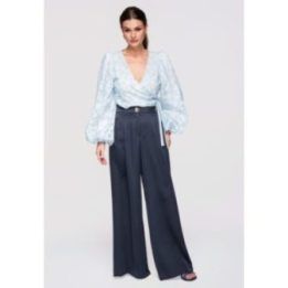 Moteriška palaidinė su V formos iškirpte Larica, mėlyna
