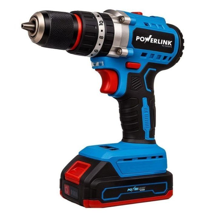 Akumuliatorinis gręžtuvas-suktuvas Extralink Powerlink, 20 V, 10 mm