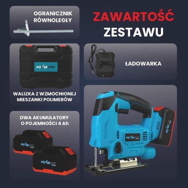 Akumuliatorinis siaurapjūklis Extralink Powerlink, 20 V