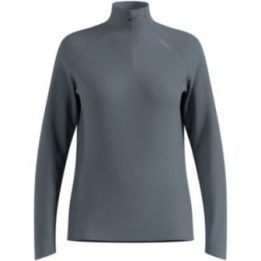 Moteriškas džemperis su užtrauktuku Odlo Essential Ceramiwarm, pilkas