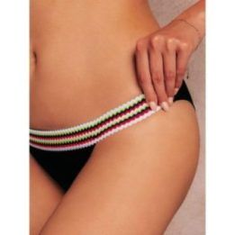 Dviejų dalių bikinis su paminkštintais kaušeliais, persikinis