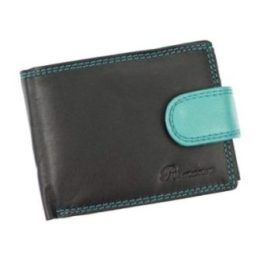 Piniginė odinė Money Kepper – juoda / raudona