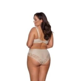 Pusiau paminkštinta liemenėlė su nėriniais Ava Lingerie, smėlio