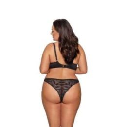 Moteriškos aukšto kirpimo braziliškos kelnaitės Ava Lingerie, juodos