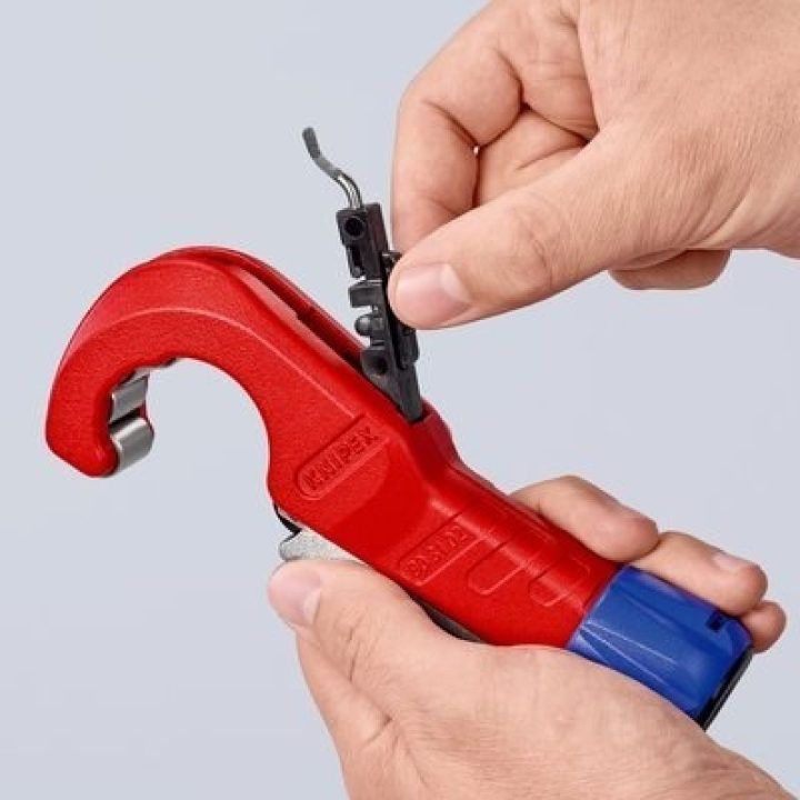 Vamzdžių pjaustytuvas Knipex 90 31 02 SB, 6–35 mm, raudonas