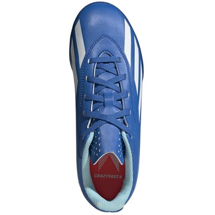 Vaikiški futbolo bateliai adidas X Crazyfast.4, mėlyni
