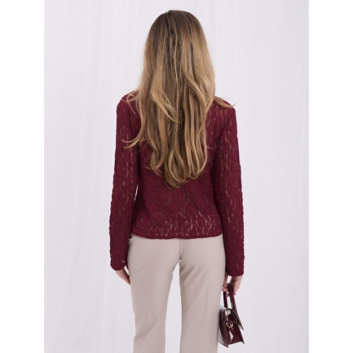 Moteriška švarko kirpimo palaidinė Italy Moda, bordo
