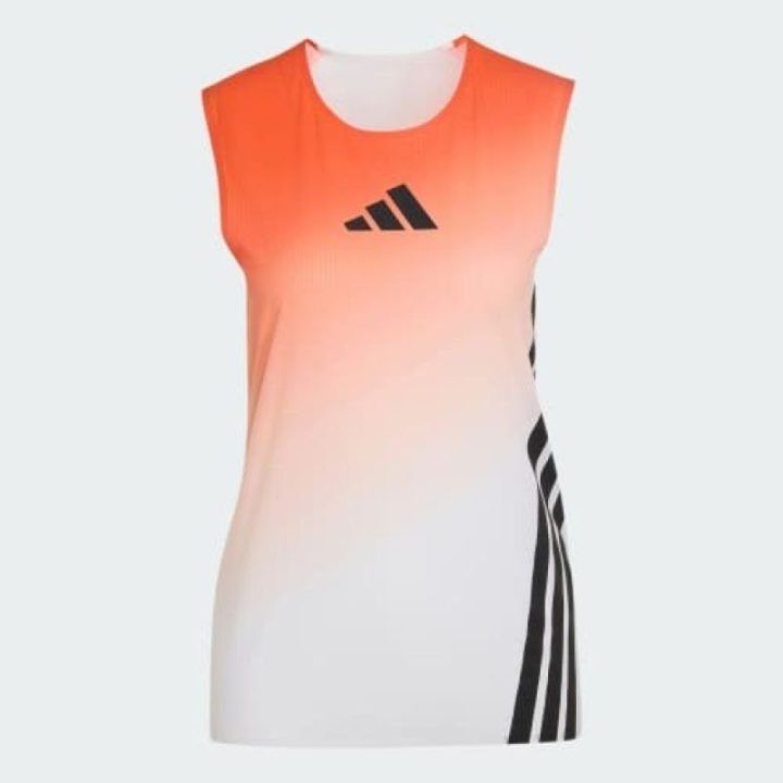 Moteriška bėgimo palaidinė adidas TERREX, balta ir oranžinė