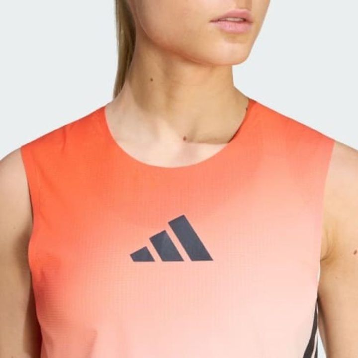 Moteriška bėgimo palaidinė adidas TERREX, balta ir oranžinė