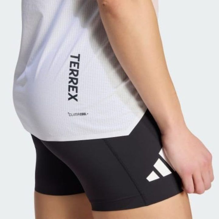 Moteriška bėgimo palaidinė adidas TERREX, balta ir oranžinė