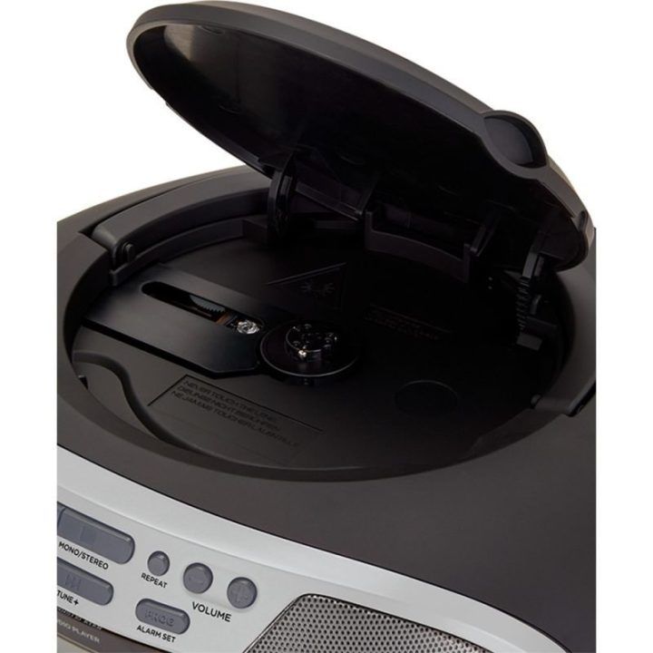 Nešiojamasis CD grotuvas su Bluetooth Aiwa, sidabrinis