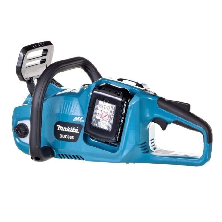 Grandininis pjūklas Makita, 18 V, baltas ir mėlynas