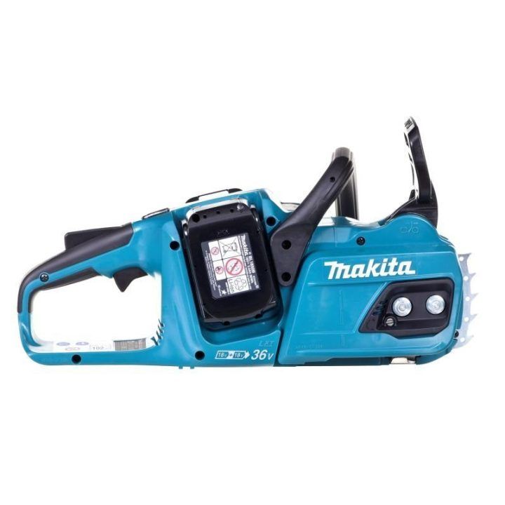 Grandininis pjūklas Makita, 18 V, baltas ir mėlynas