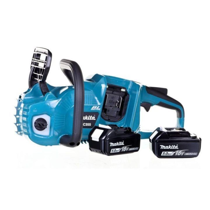 Grandininis pjūklas Makita, 18 V, baltas ir mėlynas