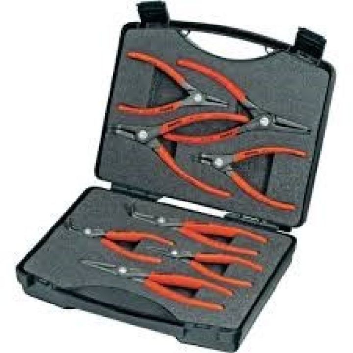 Fiksavimo žiedų replių rinkinys Knipex, 8 vnt., 260 × 80 × 210 mm