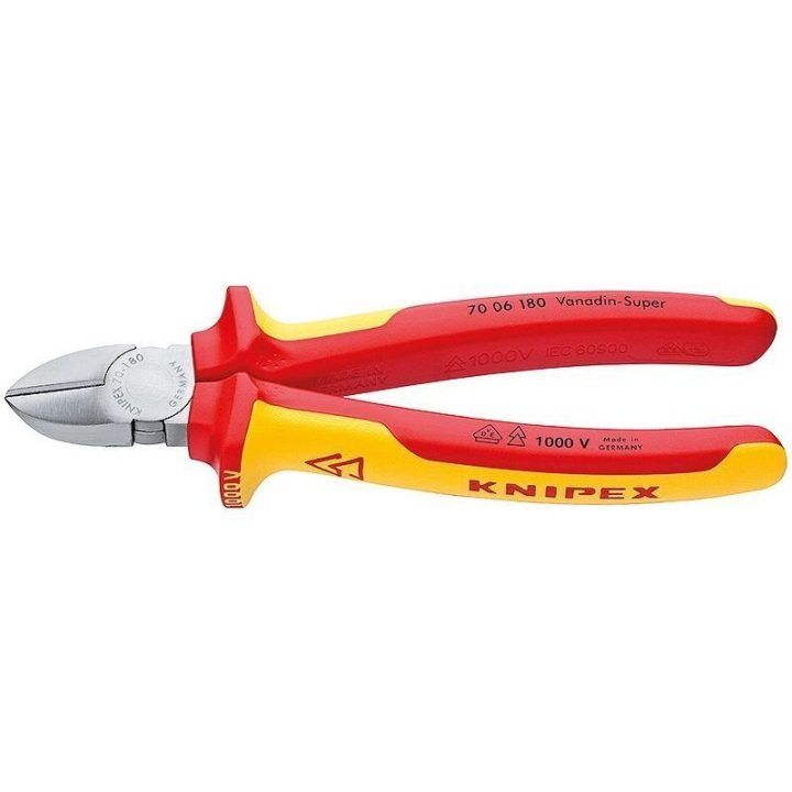 Įstrižos žnyplės Knipex 70 06 140, 140 mm
