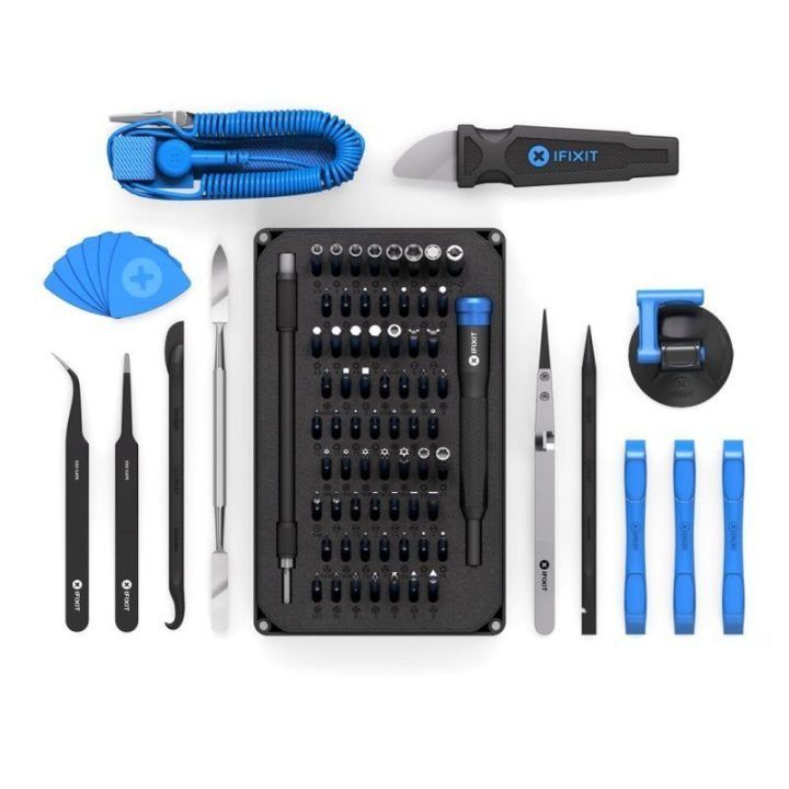 Įrankių rinkinys su 64 antgaliais iFixit Pro Tech Toolkit, juodas