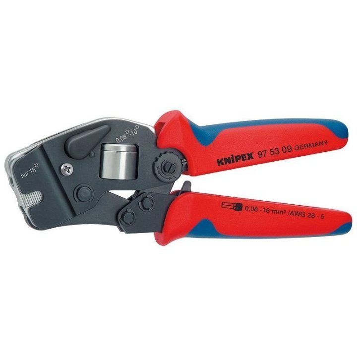 Replės kabelių antgalių įvorėms Knipex, 10/16 mm²
