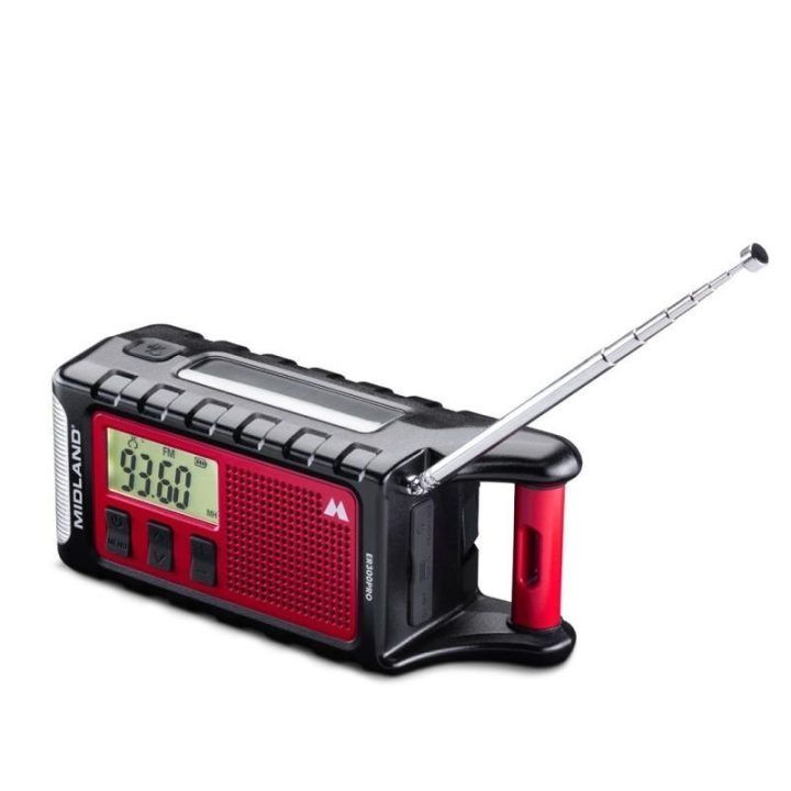 Radijo žadintuvas su žibintuvėliu Midland PRO, 10 000 mAh
