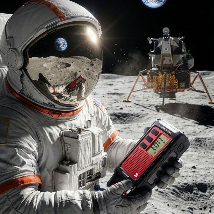 Radijo žadintuvas su žibintuvėliu Midland PRO, 10 000 mAh
