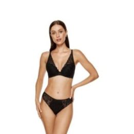 Nėriniuota juoda push-up“ liemenėlė Eclipse“