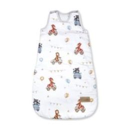 Medvilninis kūdikio miegmaišis su automobiliukų raštu Albero Mio Mini, 34 × 62 cm