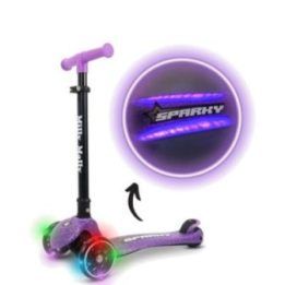 Vaikiškas paspirtukas Sparky violetinės spalvos