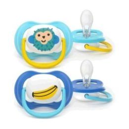 Kūdikio čiulptukai 6–18 mėn. su beždžionėlės ir banano piešiniais Philips Avent