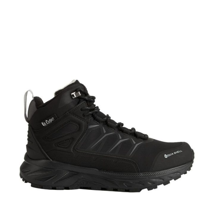 Moteriški žieminiai batai su Aqua Shell Lee Cooper, juodi