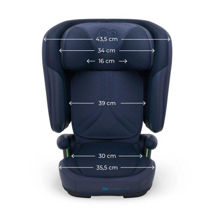 Vaikiška automobilinė kėdutė Kinderkraft Unity 2 i-Size, tamsiai mėlyna