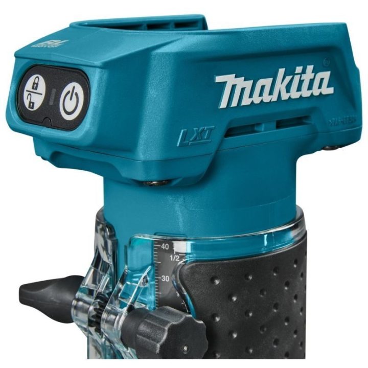 Frezavimo mašinėlė Makita, 18 V, juoda ir mėlyna