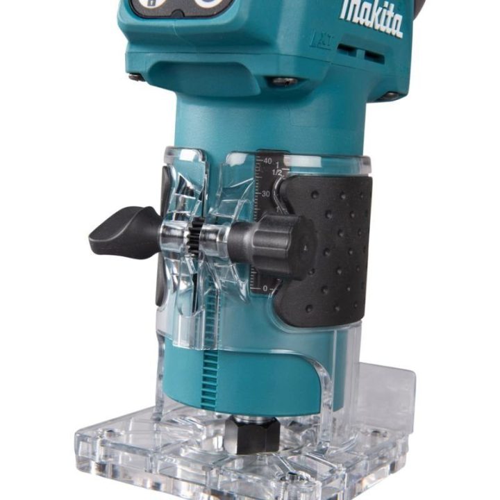 Frezavimo mašinėlė Makita, 18 V, juoda ir mėlyna
