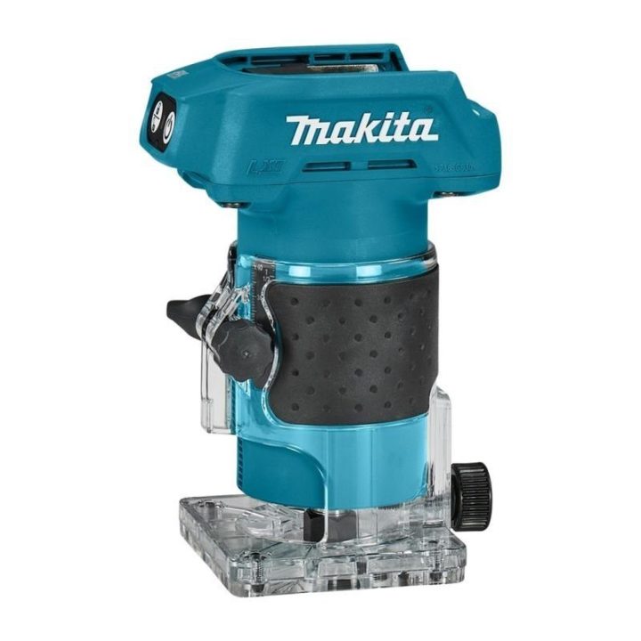 Frezavimo mašinėlė Makita, 18 V, juoda ir mėlyna