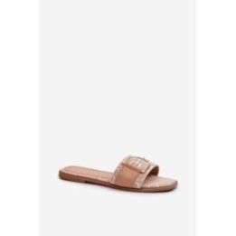Moteriškos basutės su raštuotu audiniu Step in style, smėlio