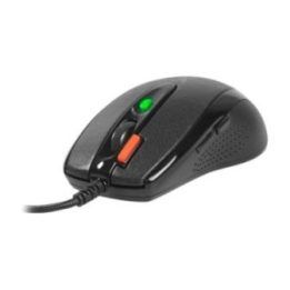 A4Tech X-7120 juoda žaidimų pelė su kilimėliu