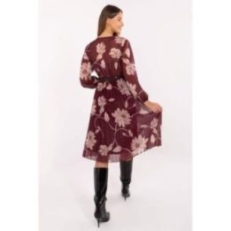 Bordinė gėlėta suknelė Italy Moda – raudona