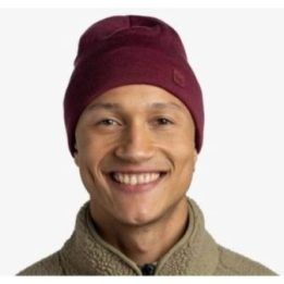 Merino kepurė BUFF Midweight, bordo