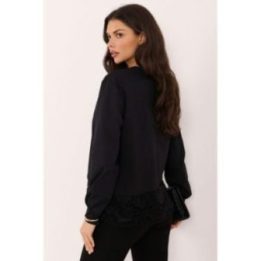 Moteriška medvilninė palaidinė Italy Moda, juoda
