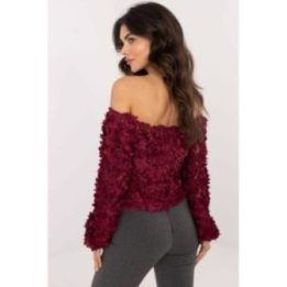 Moteriška palaidinė su atvirais pečiais Italy Moda, raudona