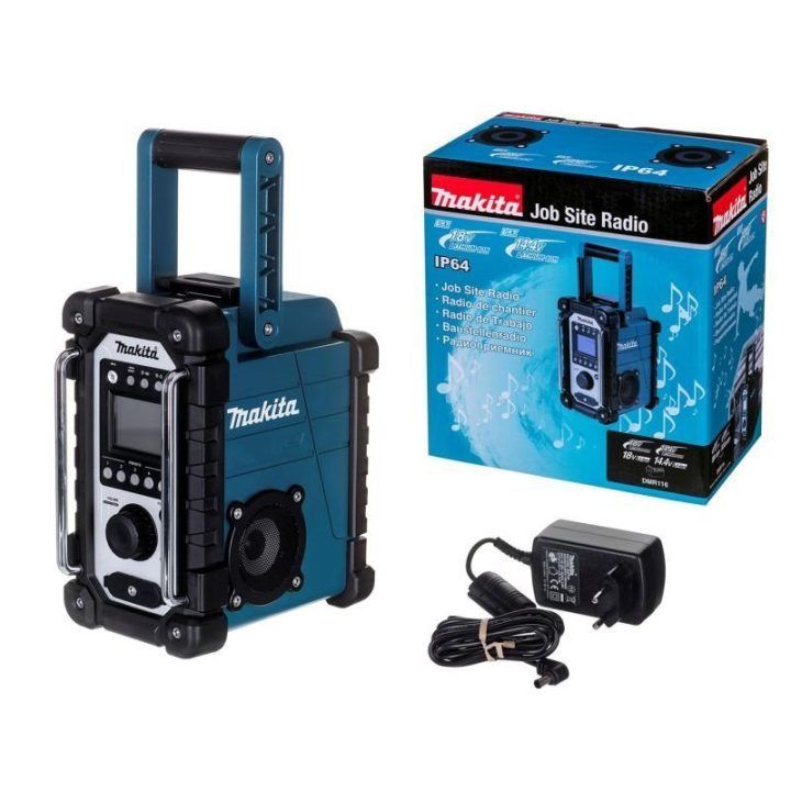 Radijas FM/AM Makita, juodos ir turkio spalvos