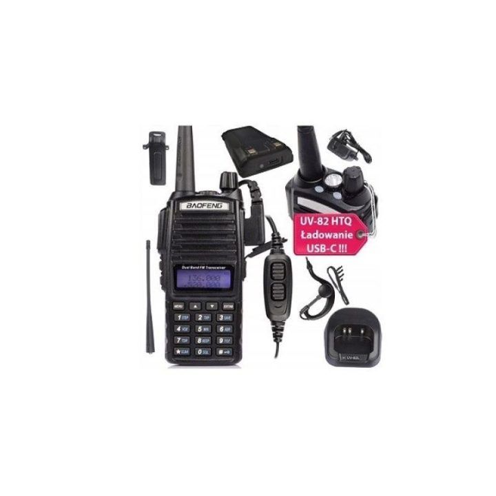 Radijo stotelė Baofeng HTQ, 5 W, USB-C