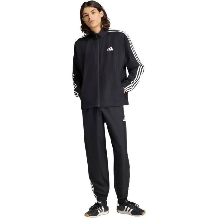 Vyriškas sportinis kostiumas adidas 3-Stripes Woven, juodas