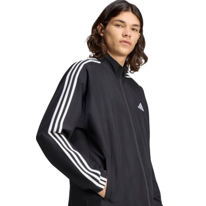 Vyriškas sportinis kostiumas adidas 3-Stripes Woven, juodas