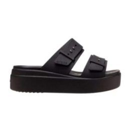 Moteriškos šlepetės su reguliuojamomis juostelėmis Crocs, juodos