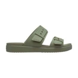Moteriškos įspiriamos šlepetės Crocs Brooklyn Buckle Low, žalios
