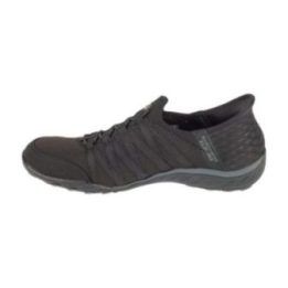 Moteriški įspiriami sportbačiai Skechers Slip-ins: Breathe Easy - Roll With Me, juodi