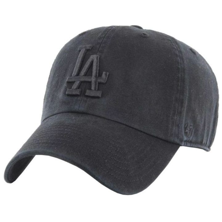 Medvilninė kepurė 47 Brand MLB Los Angeles Dodgers, juoda