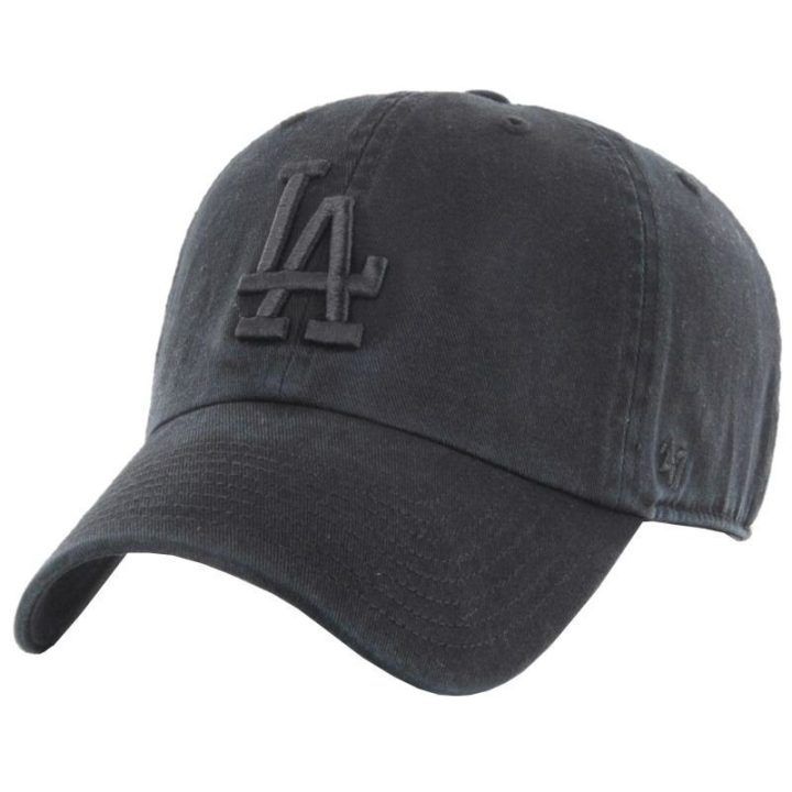 Medvilninė kepurė 47 Brand MLB Los Angeles Dodgers, juoda